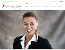 Tablet Screenshot of 3chicksthatclick.com